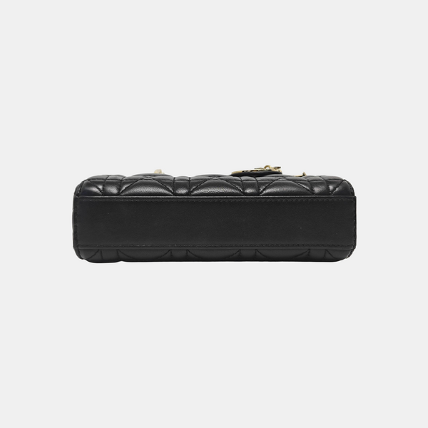 Lady D-Joy Super Mini Cannage Lambskin Black