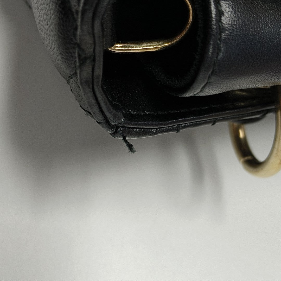 Lady D-Joy Super Mini Cannage Lambskin Black