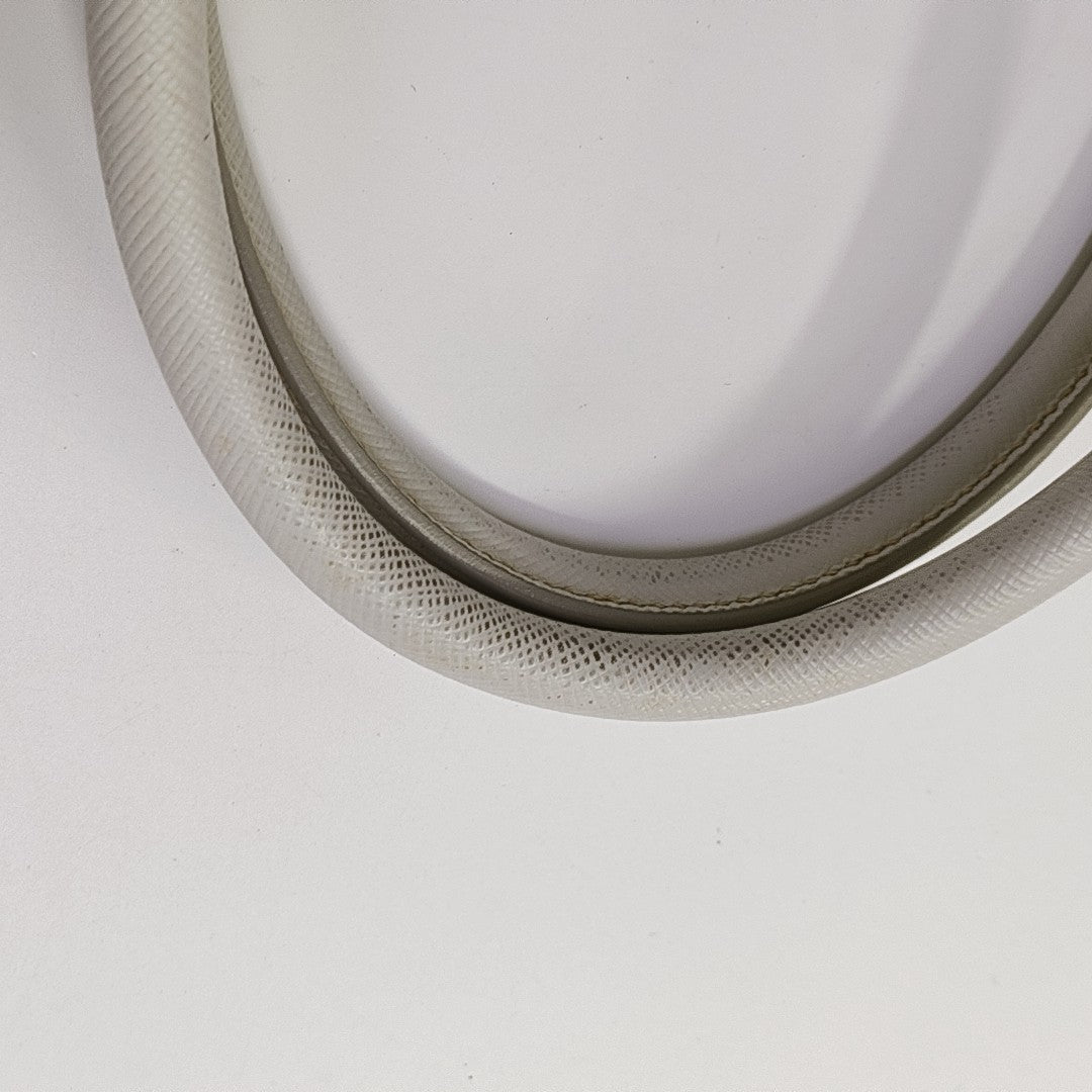Galleria Medium Saffiano Calfskin White