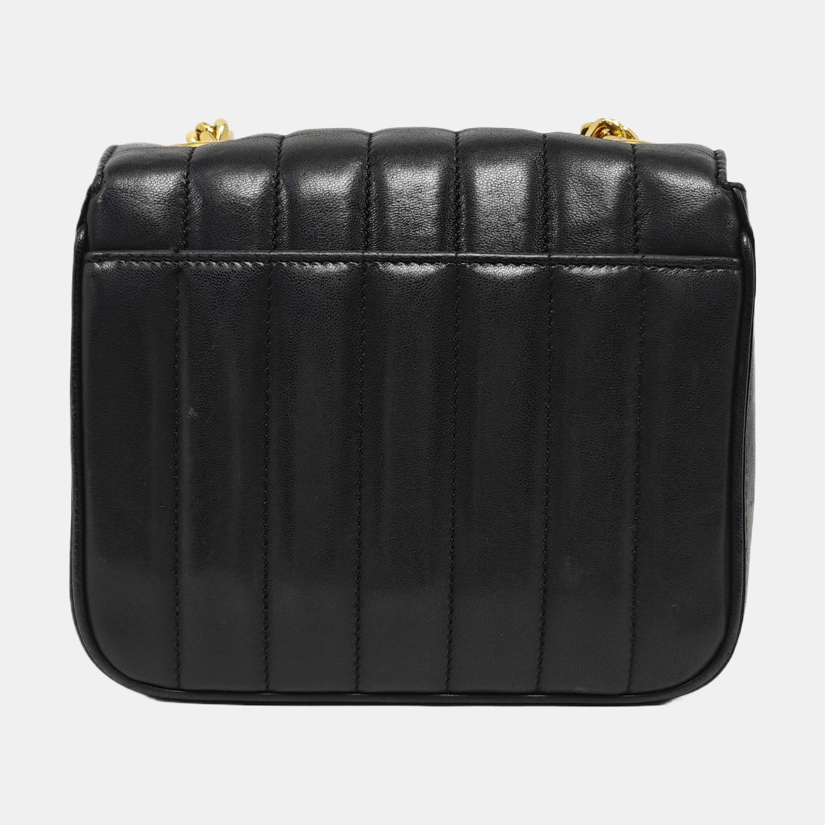 VICKY Small Quilted Lambskin Black