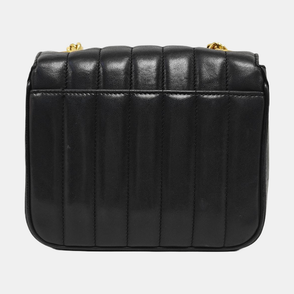 VICKY Small Quilted Lambskin Black