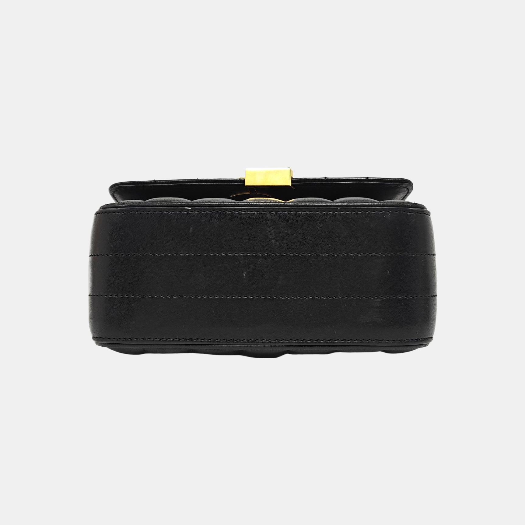 VICKY Small Quilted Lambskin Black
