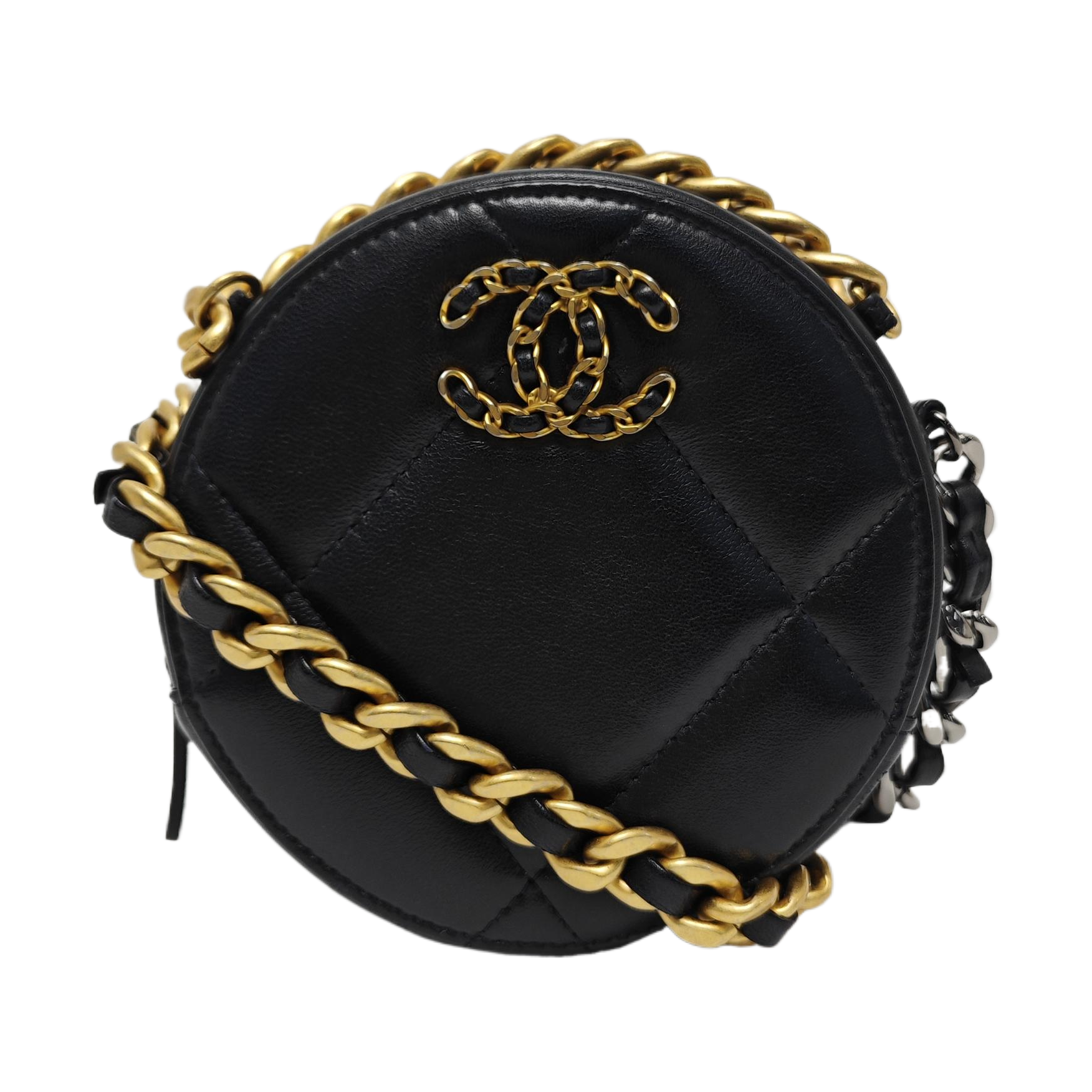 CHANEL 19 Small Quilted Lambskin Black