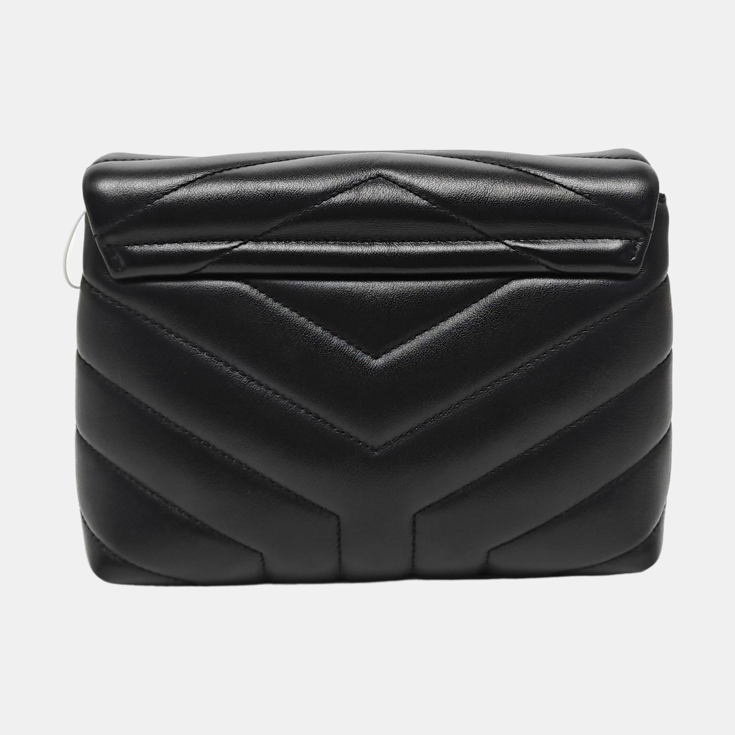 LOULOU Extra Small Chevron Calfskin Black