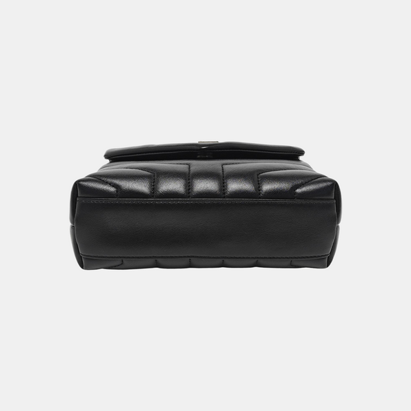 LOULOU Extra Small Chevron Calfskin Black