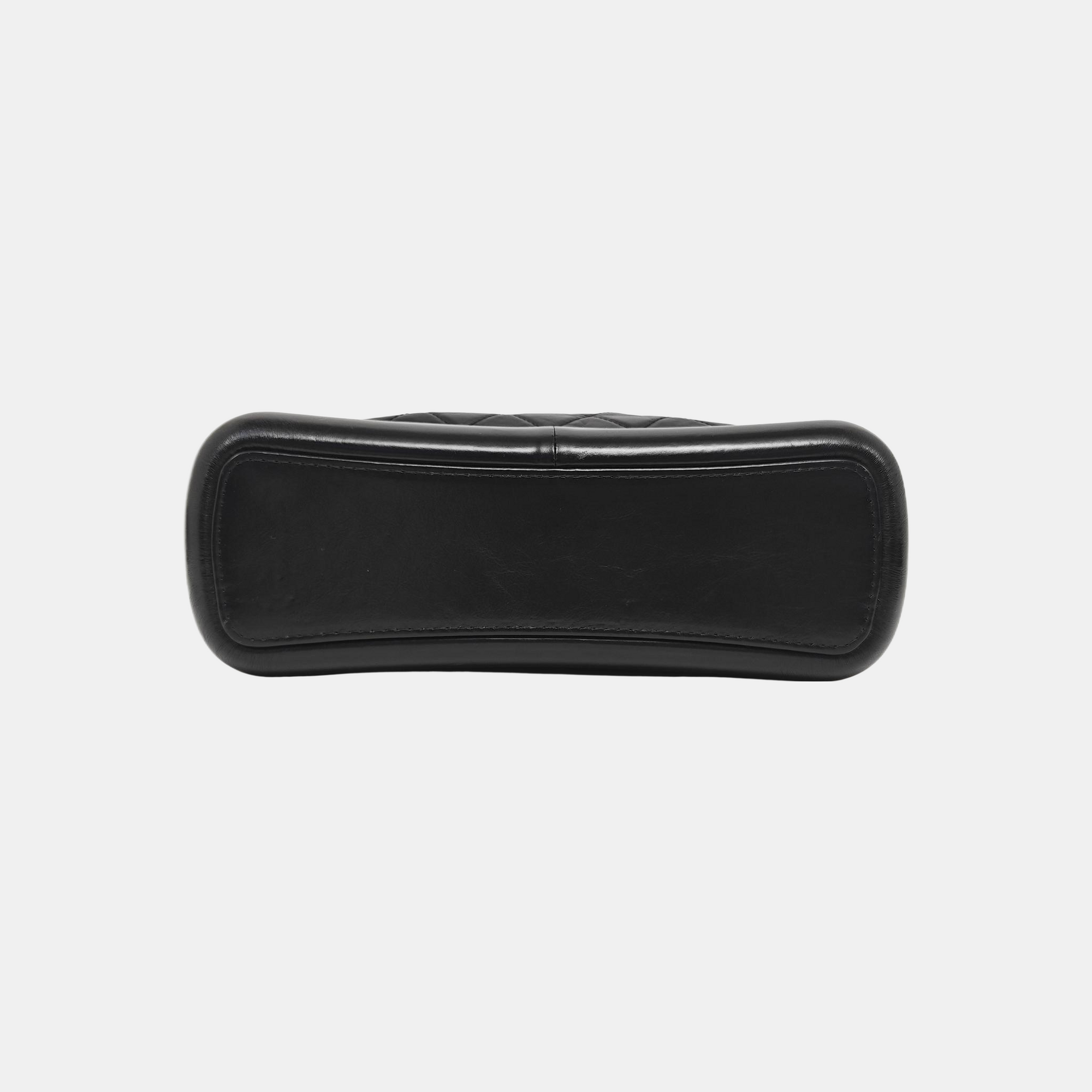 GABRIELLE Large Quilted Calfskin Black