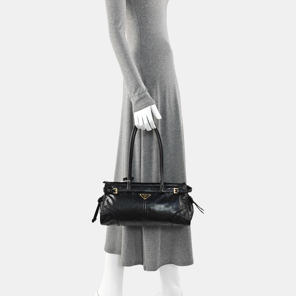Bonnie Medium Patent Leather Black