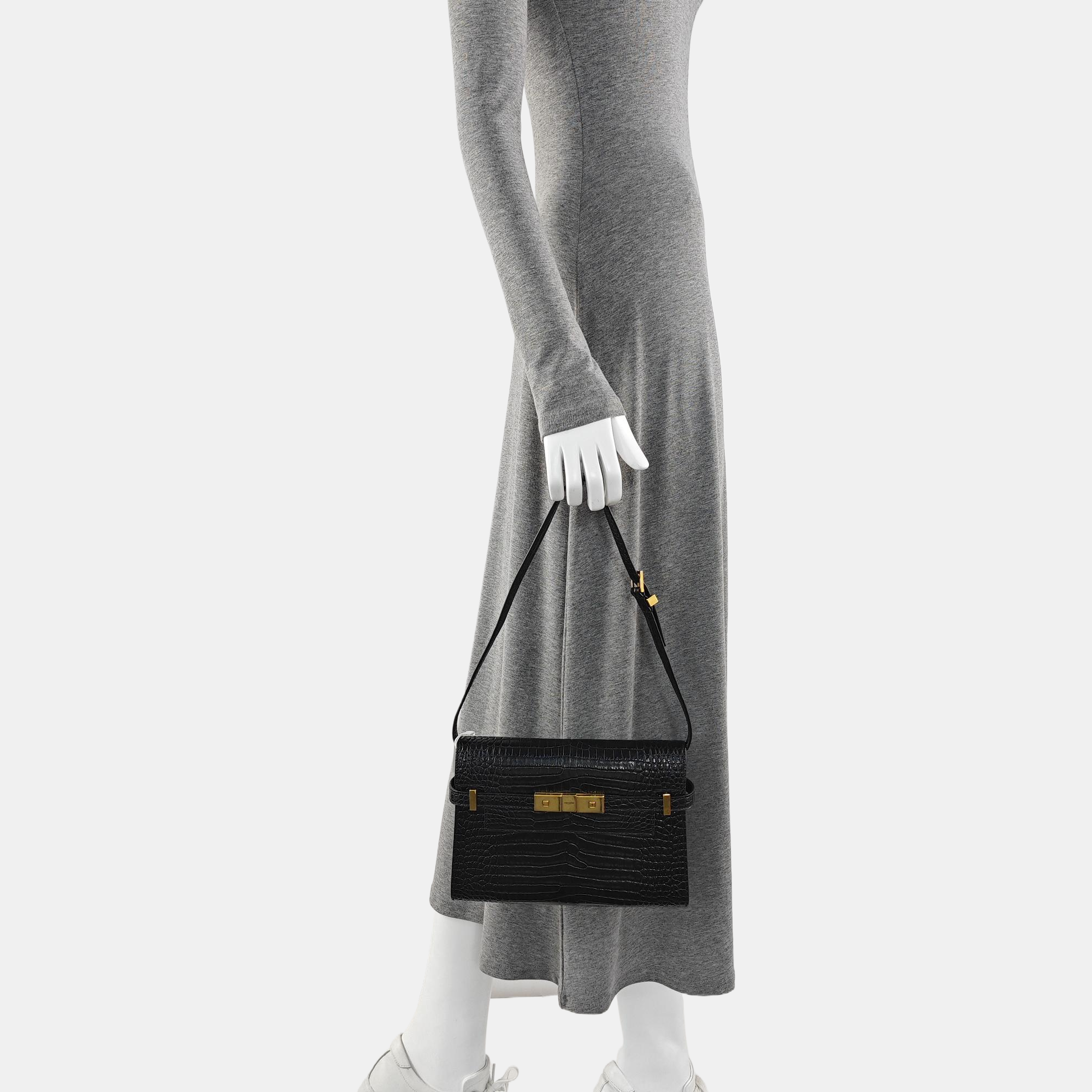 MANHATTAN Small Calfskin Black