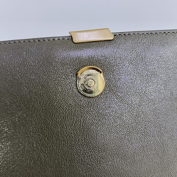 KATE Medium Quilted Calfskin Gray