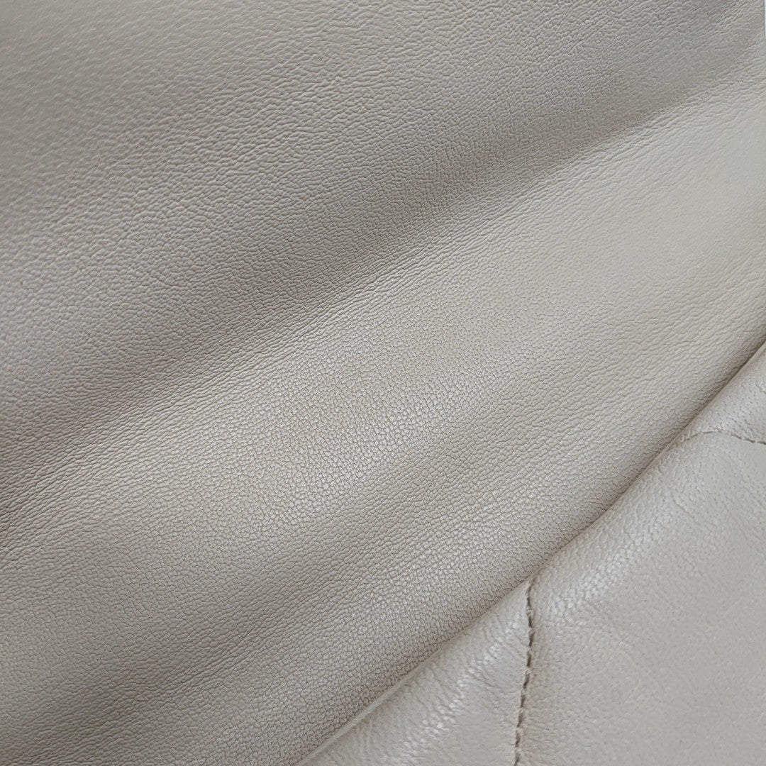 CHANEL 19 Small Quilted Lambskin Beige