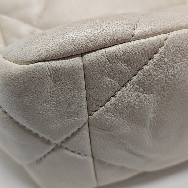 CHANEL 19 Small Quilted Lambskin Beige