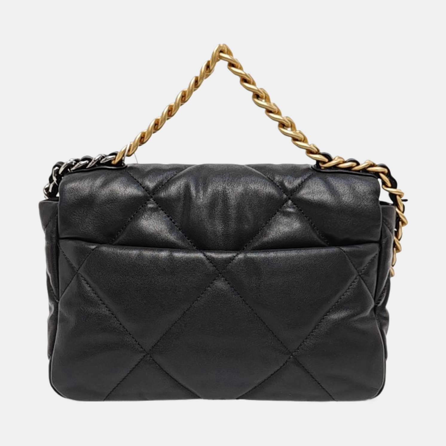 CHANEL 19 Small Quilted Lambskin Black