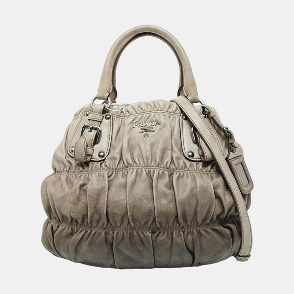 Gaufre Quilted Lambskin Gray