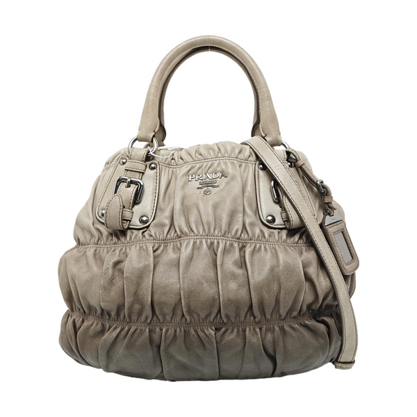 Gaufre Quilted Lambskin Gray