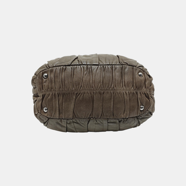 Gaufre Quilted Lambskin Gray