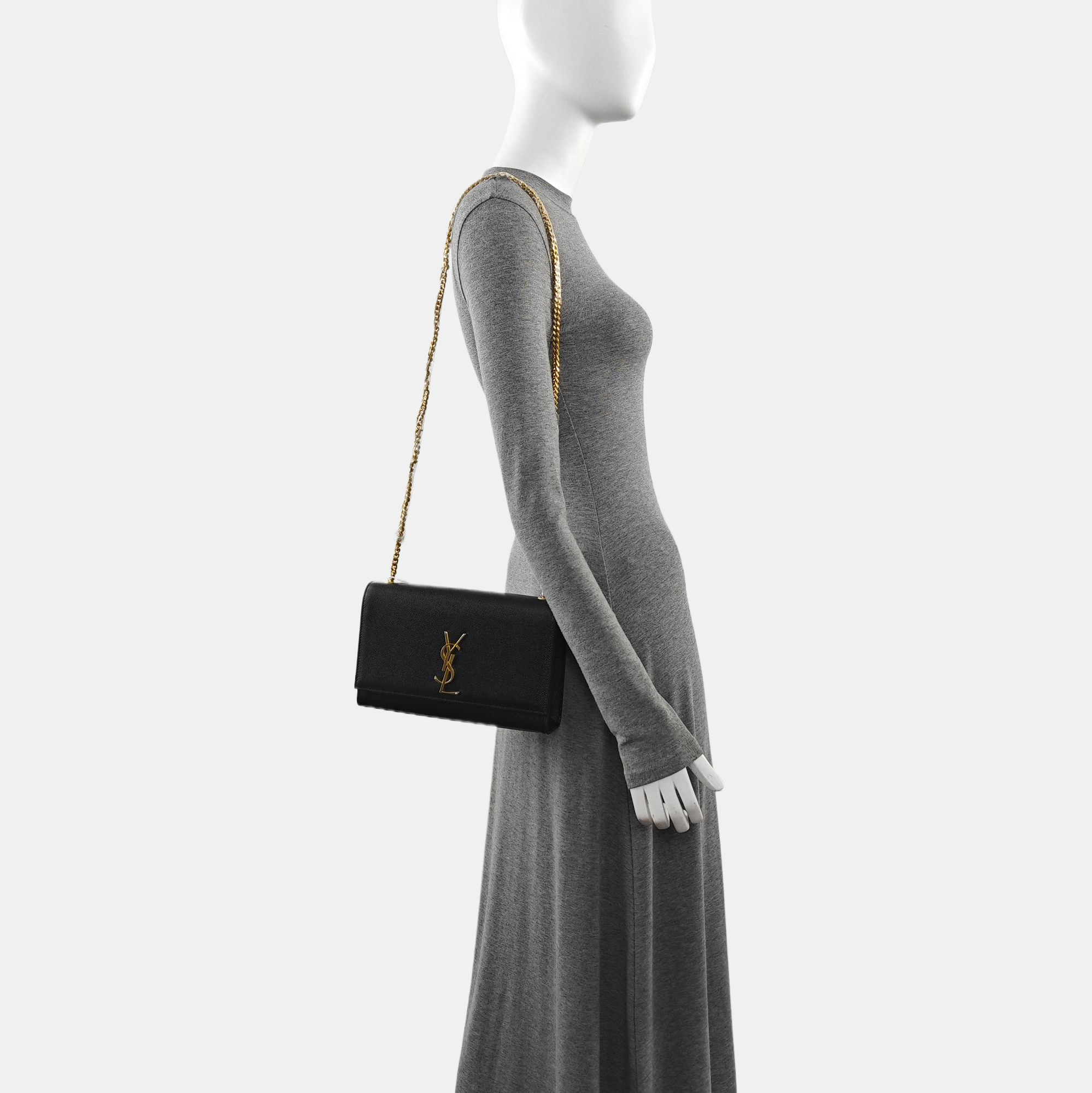 KATE Medium Calfskin Black