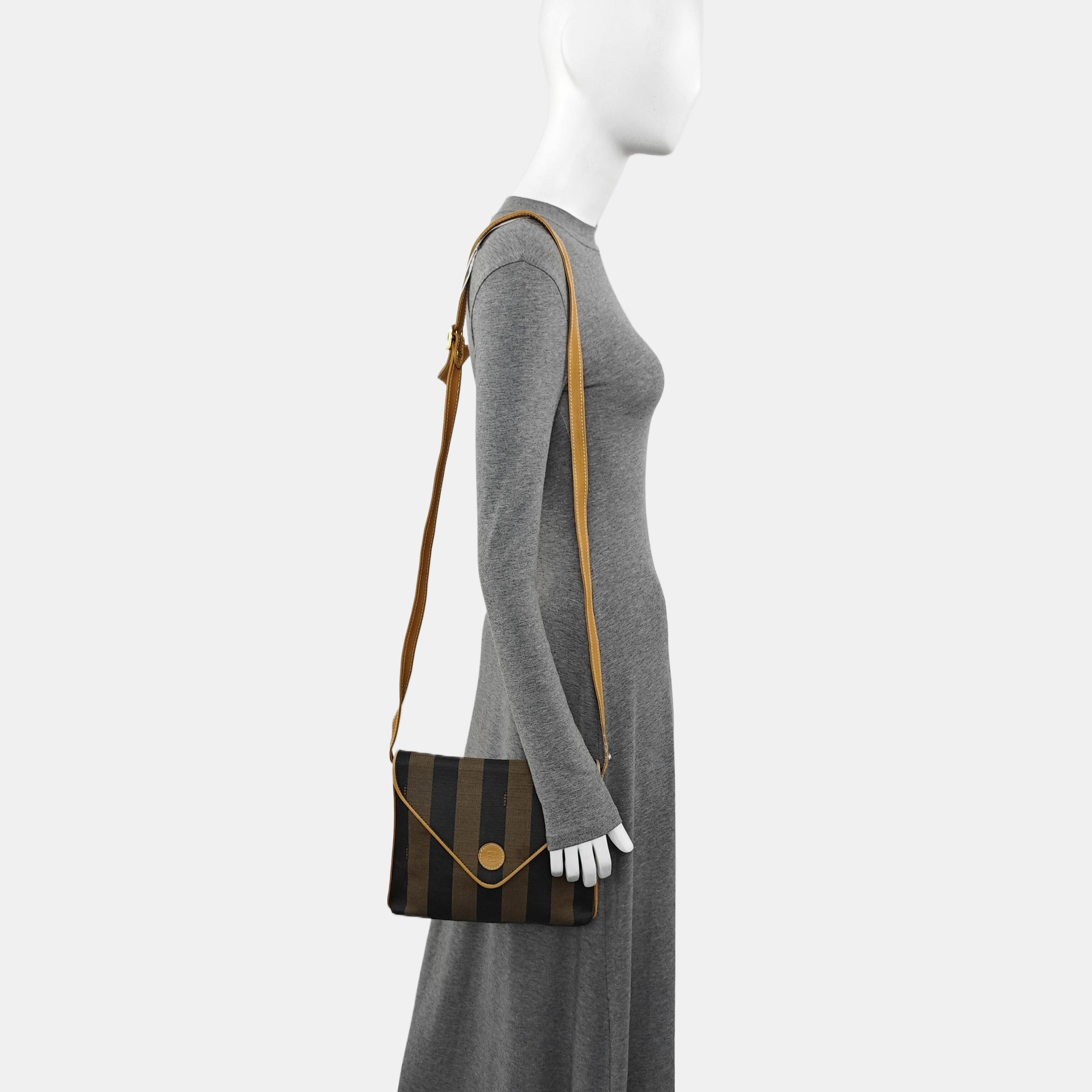 Coated Canvas Shoulder Bag Multicolor