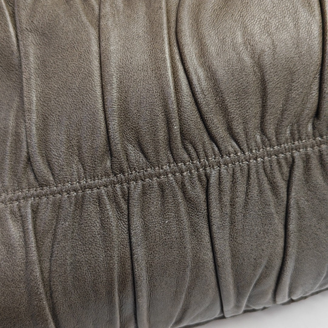 Gaufre Quilted Lambskin Gray