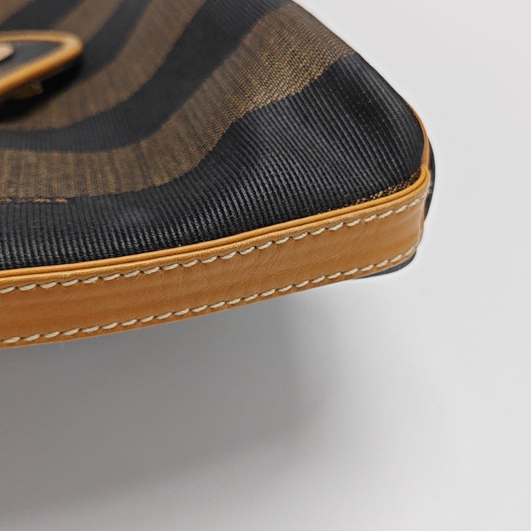 Coated Canvas Shoulder Bag Multicolor