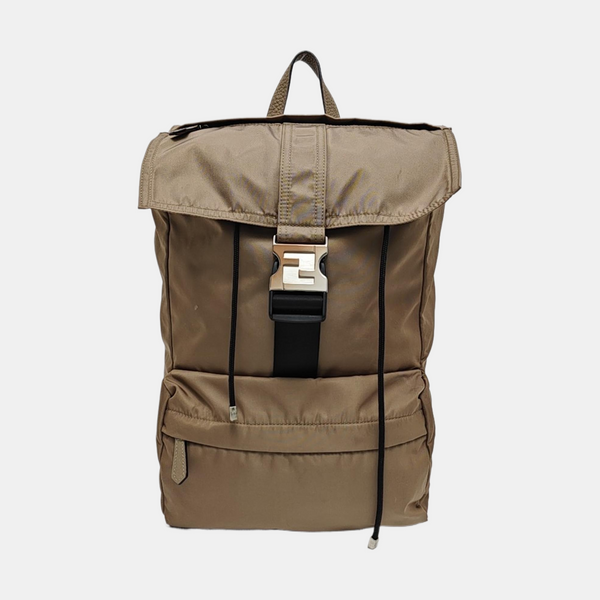Nylon Backpack Brown