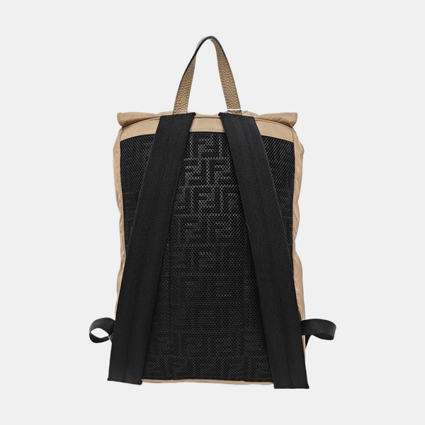 Nylon Backpack Brown