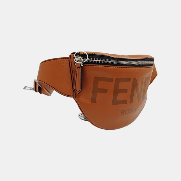 Calfskin Belt Bag Small Brown