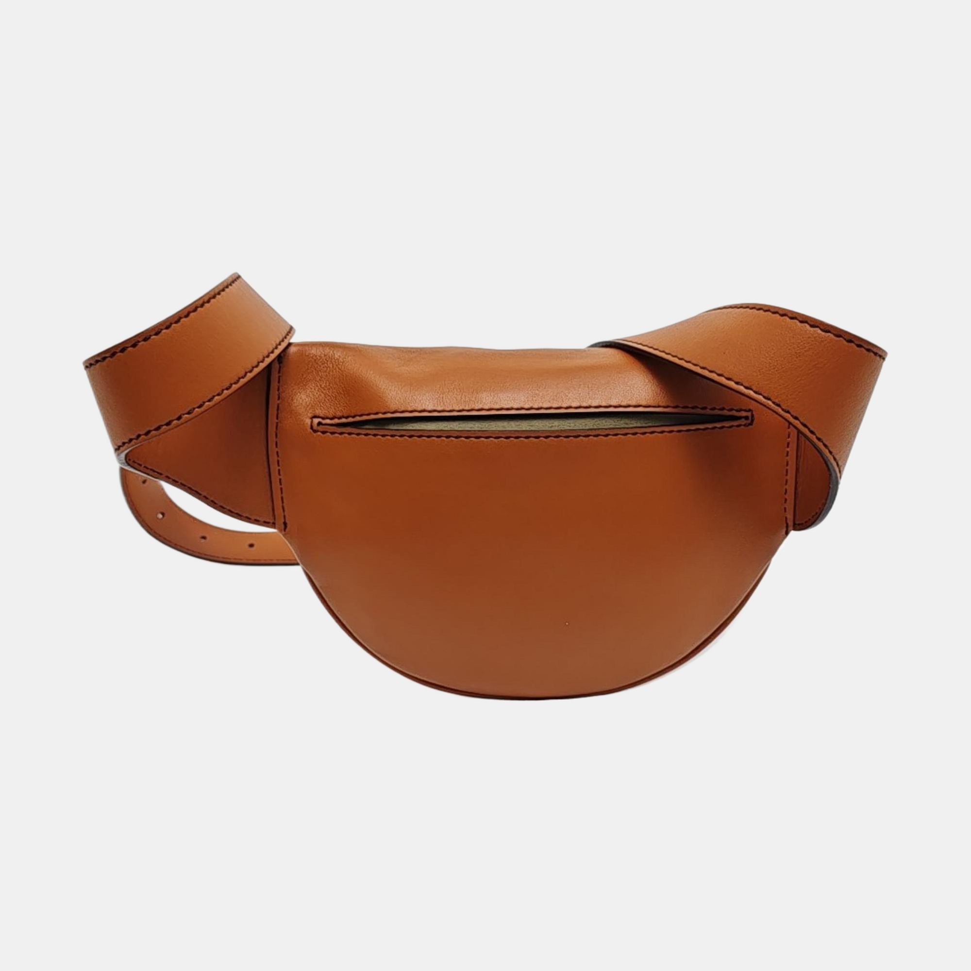 Calfskin Belt Bag Small Brown