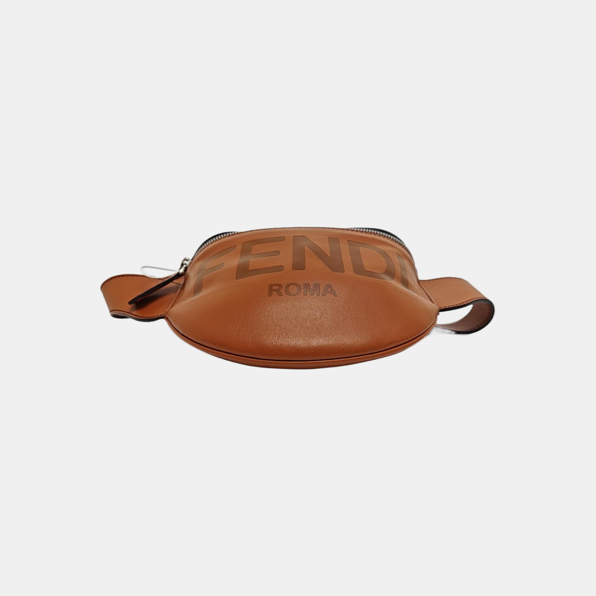 Calfskin Belt Bag Small Brown