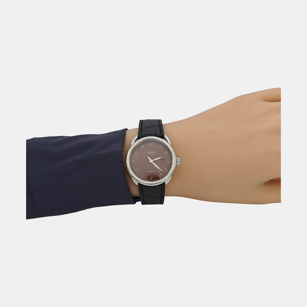 H-Watch 32mm Dark Brown Automatic Watch