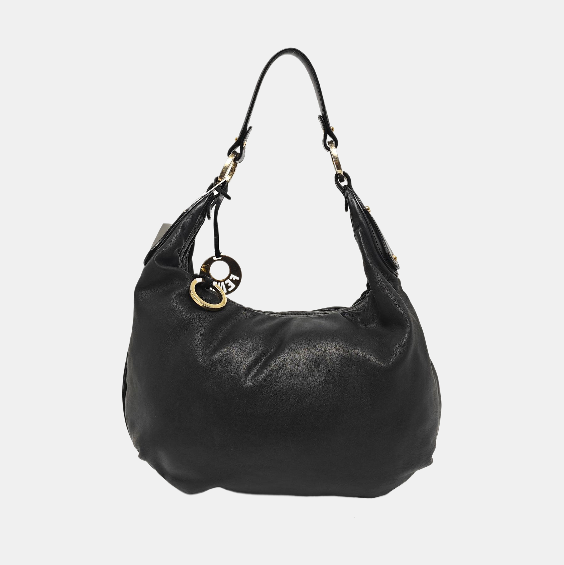 Calfskin Shoulder Bag Black
