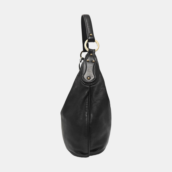 Calfskin Shoulder Bag Black