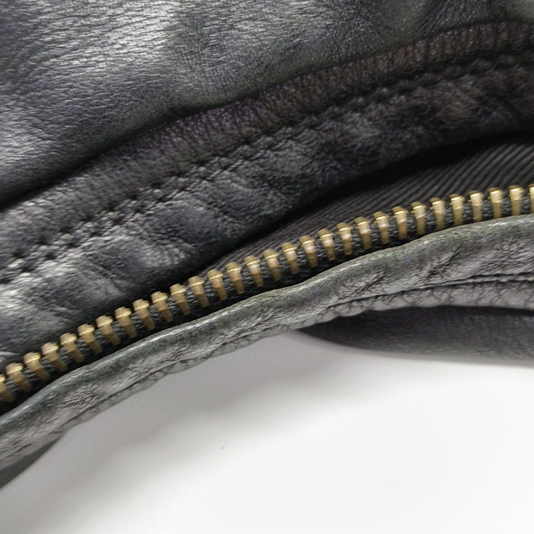 Calfskin Shoulder Bag Black