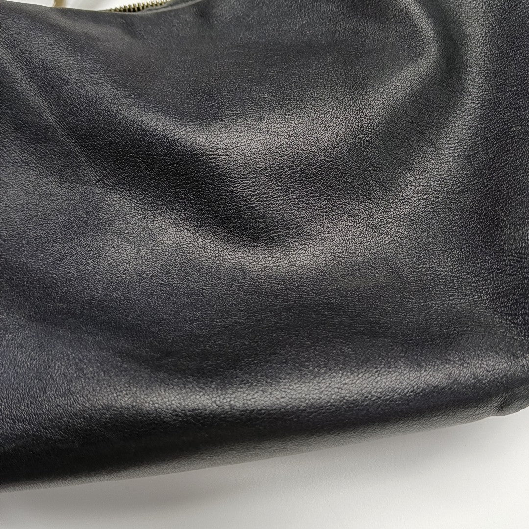 Calfskin Shoulder Bag Black