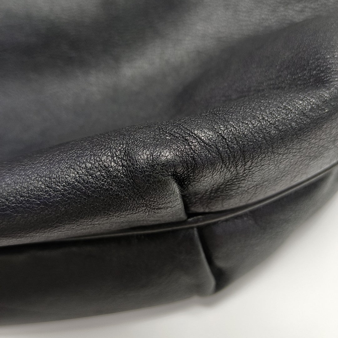 Calfskin Shoulder Bag Black