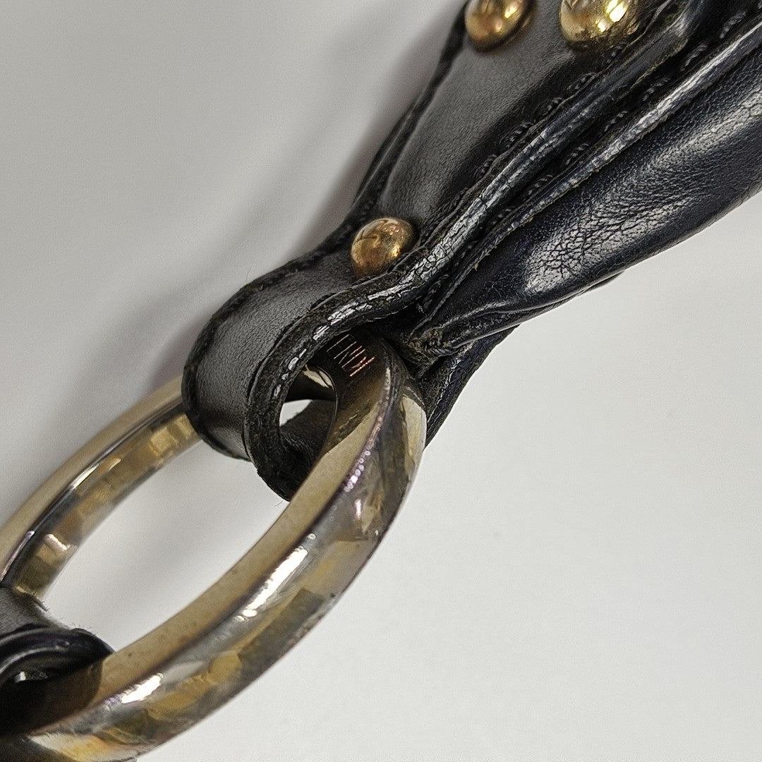 Calfskin Shoulder Bag Black