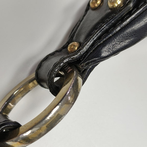 Calfskin Shoulder Bag Black