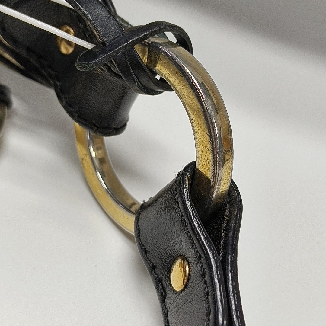 Calfskin Shoulder Bag Black