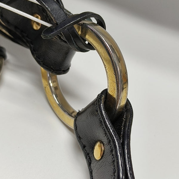 Calfskin Shoulder Bag Black