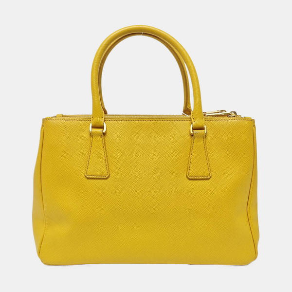 Galleria Large Saffiano Calfskin Yellow