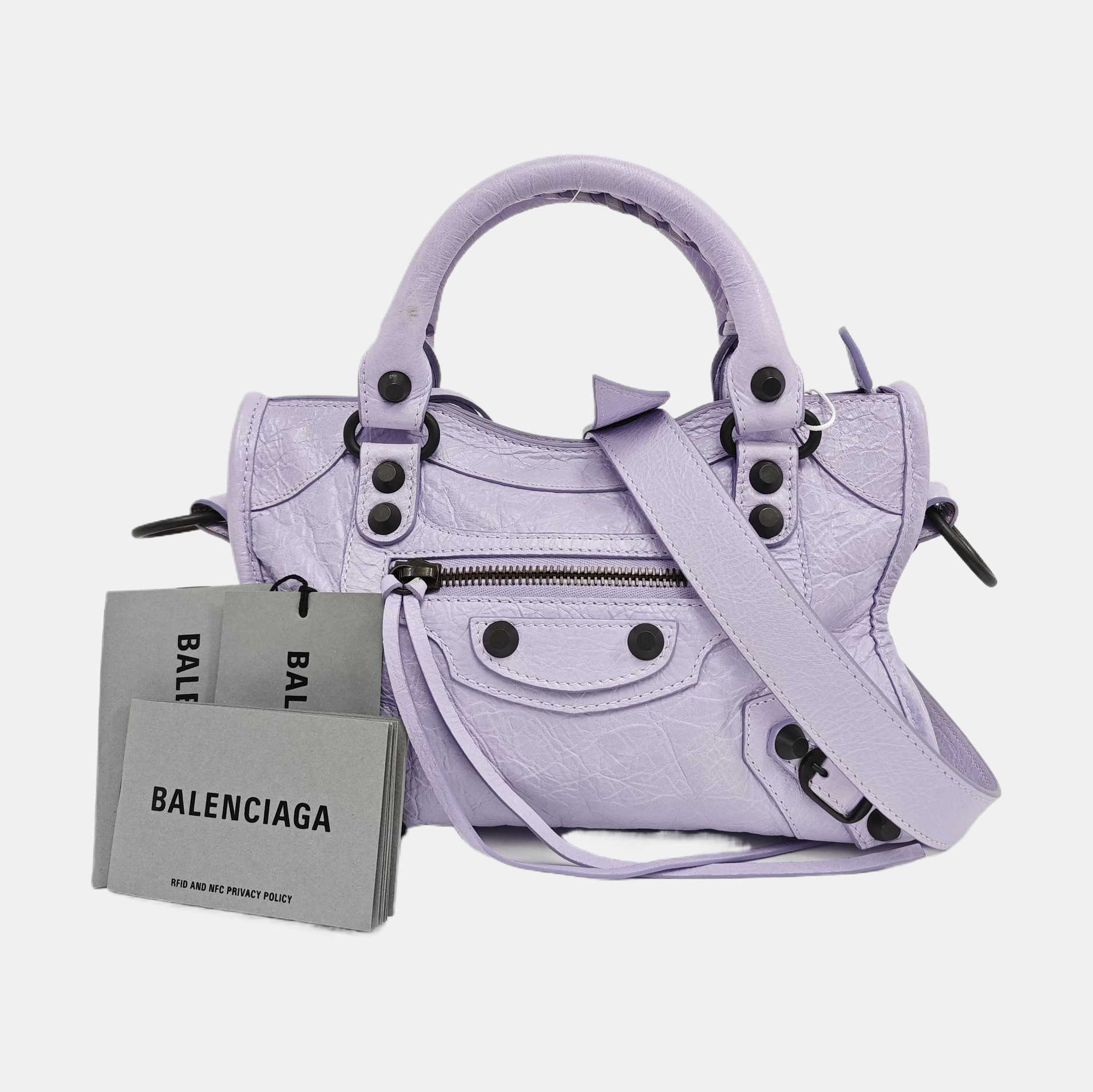 Classic City Mini Lambskin Purple