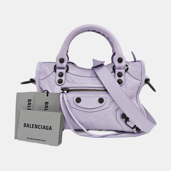 Classic City Mini Lambskin Purple