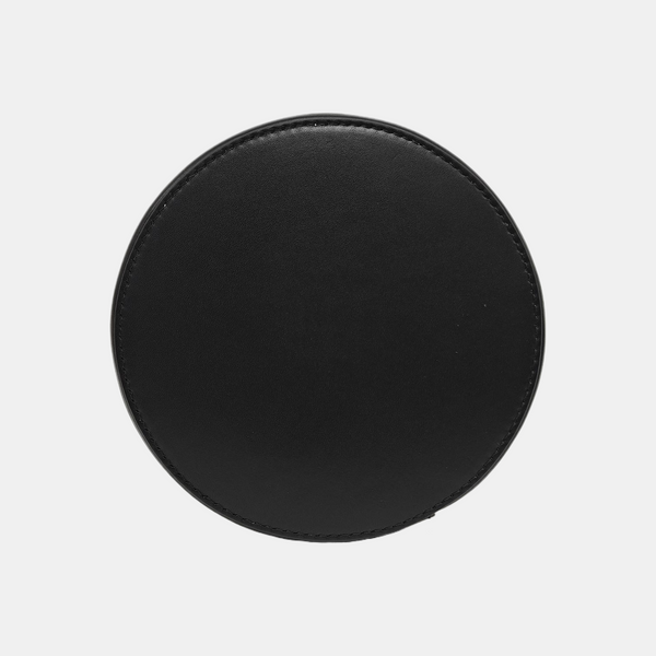 Drawstring Cannage Calfskin Black