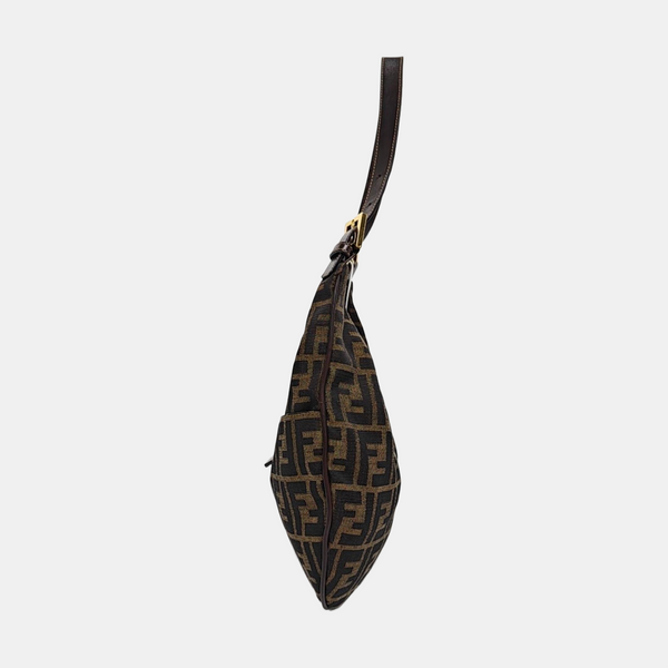 Monogram Canvas Shoulder Bag Brown