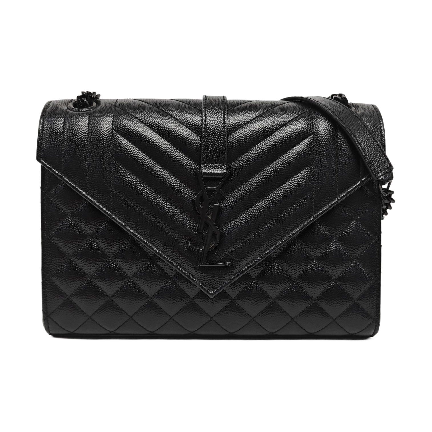 ENVELOPE Medium Quilted Calfskin Black