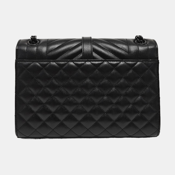 ENVELOPE Medium Quilted Calfskin Black