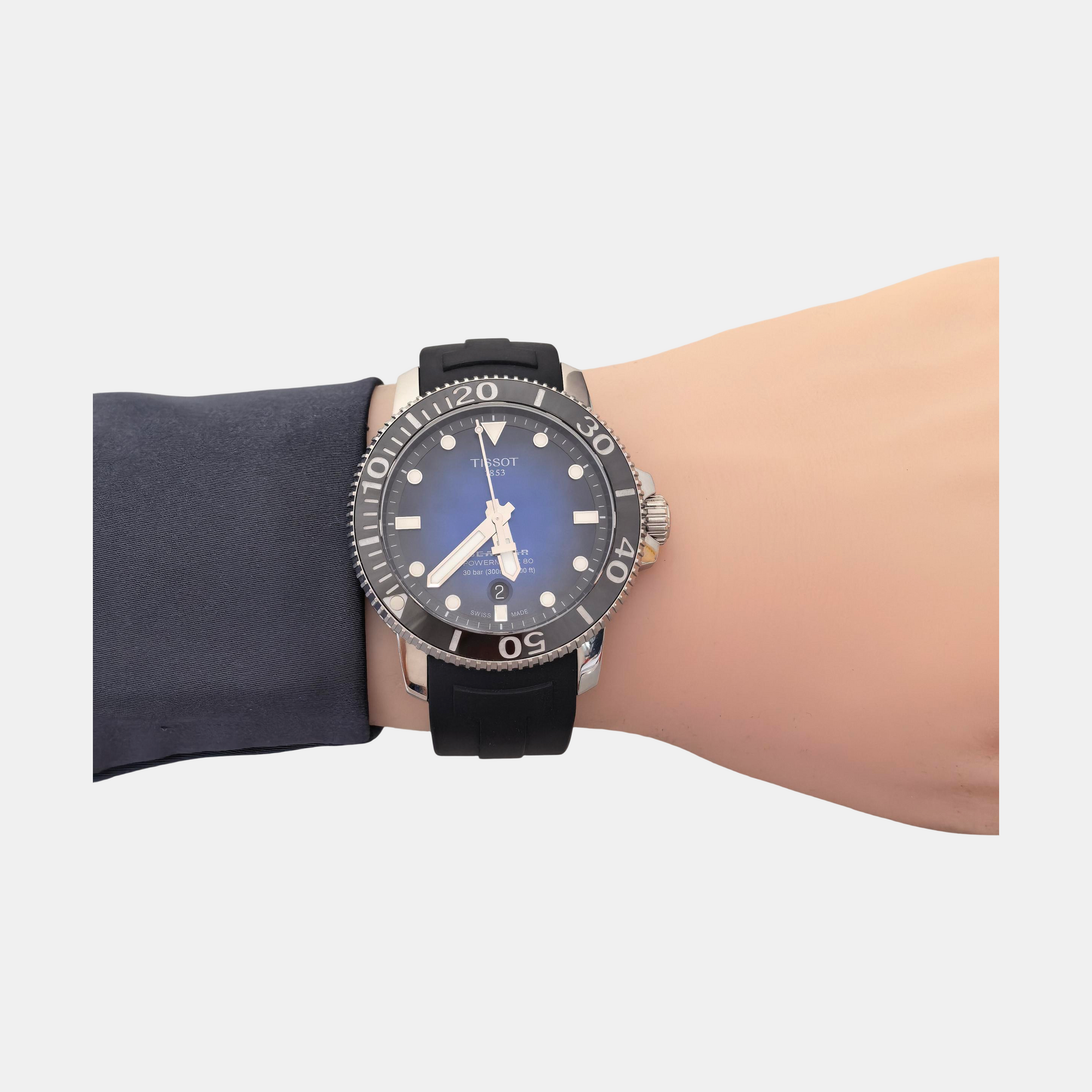 Seastar 43mm Black Automatic Watch