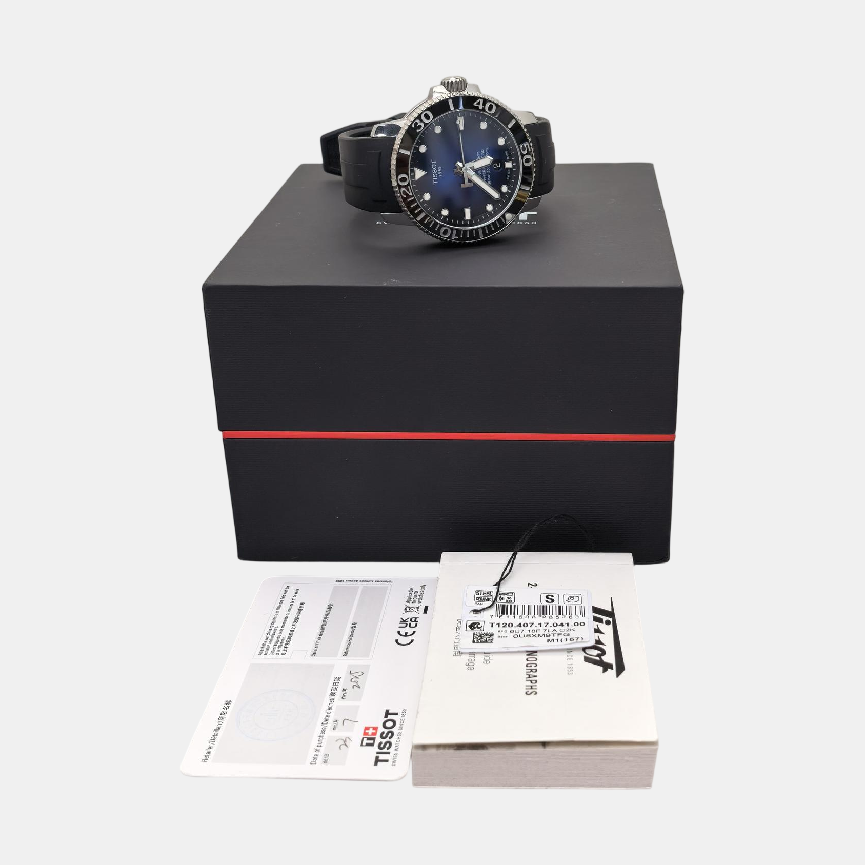 Seastar 43mm Black Automatic Watch
