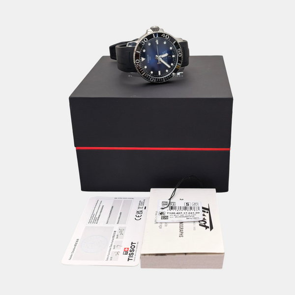 Seastar 43mm Black Automatic Watch