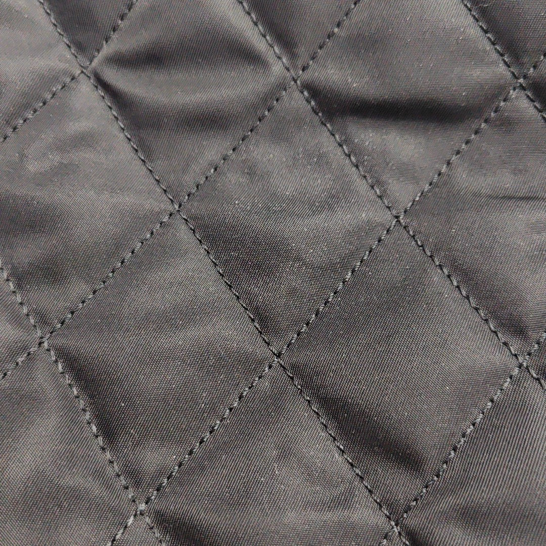 Gaufre Quilted Nylon Black