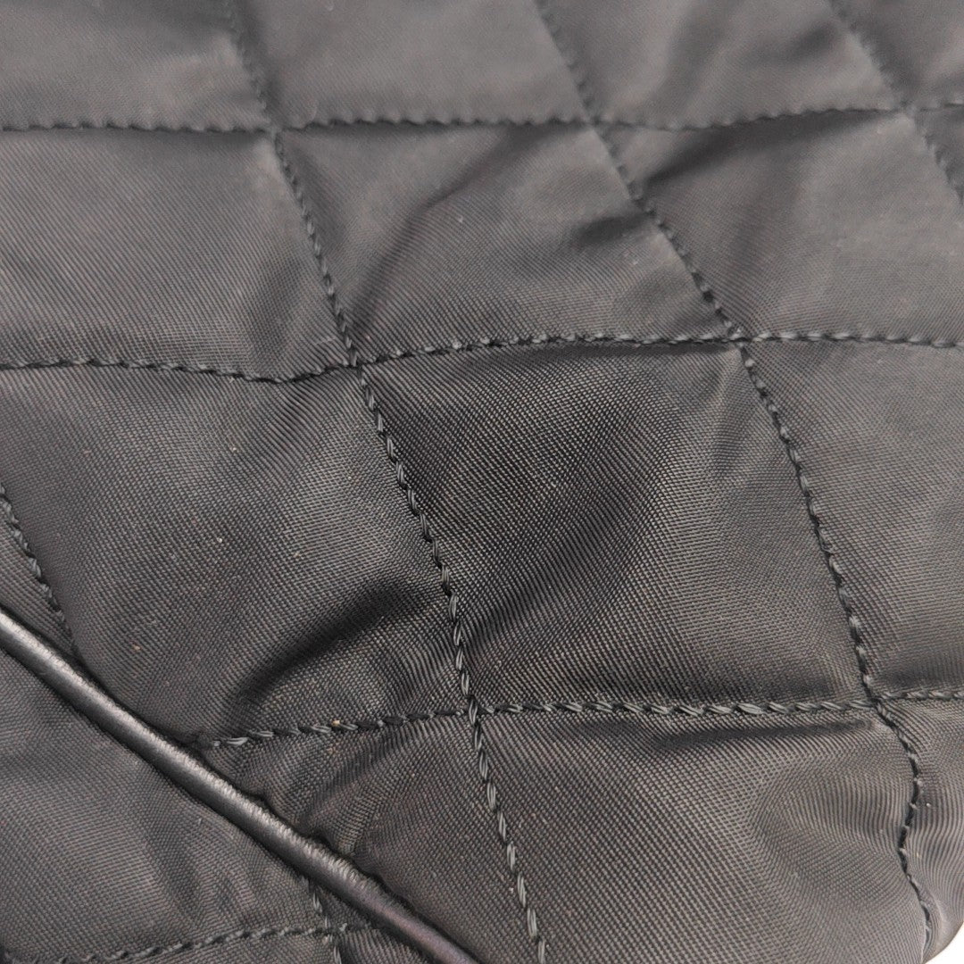 Gaufre Quilted Nylon Black
